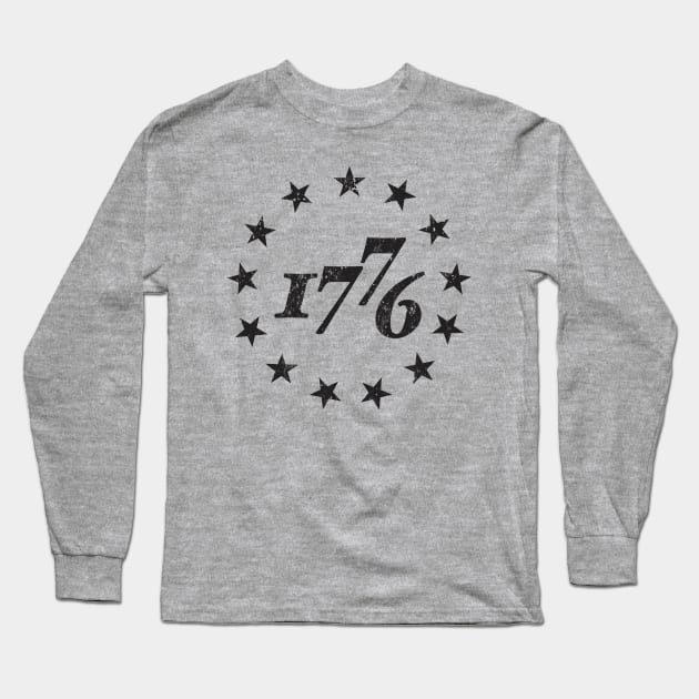 1776 Betsy Ross 13 Stars Long Sleeve T-Shirt by TinyFly